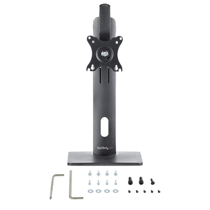 StarTech.com Free Standing Single Monitor Mount - Height Adjustable Monitor Stand - For VESA Mount Displays up to 32" (15lb/7kg) - Ergonomic Monitor Stand for Desk - Tilt/Swivel/Rotate
