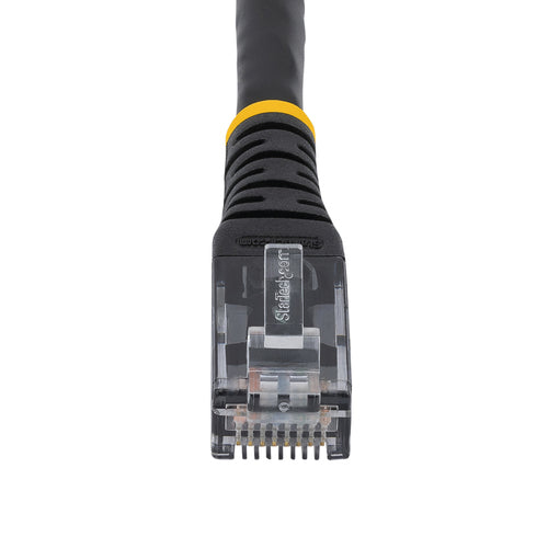 StarTech.com 8ft CAT6 Ethernet Cable - Black CAT 6 Gigabit Ethernet Wire -250MHz 100W PoE RJ45 UTP Molded Network/Patch Cord w/Strain Relief/ Individually Tested