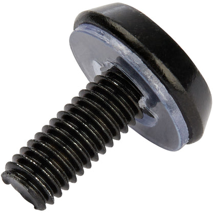 StarTech.com 50-Pack 10-32 12mm Screws, Washers and Square Hole Cage Nuts with Installation Tool, Hardware Mounting Kit for 19" or 10" Server Racks, Cabinets and Enclosures, Black - TAA