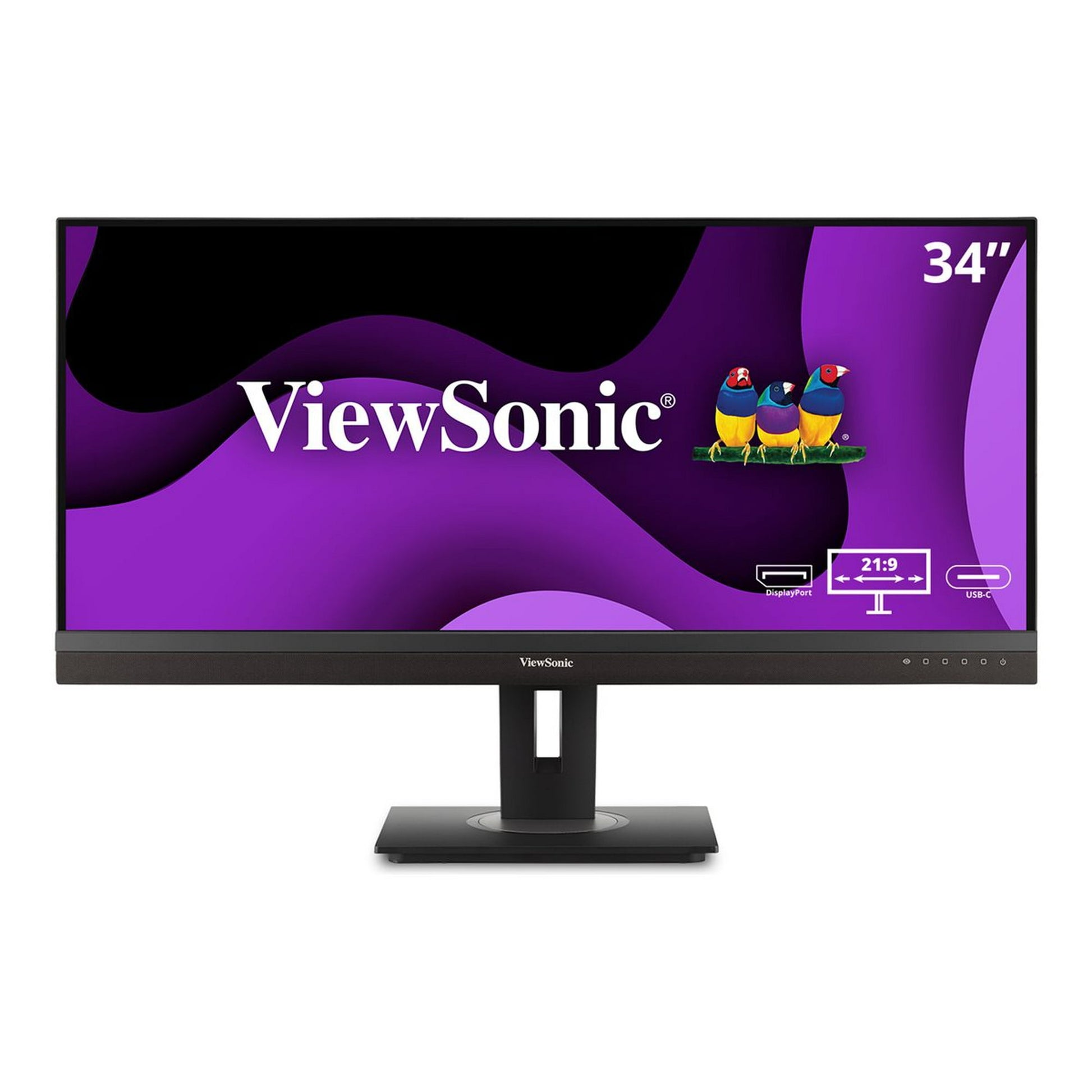 ViewSonic - VG3456A 34" IPS LCD UltraWide QHD Monitor (HDMI, DP, USB-C) - Black