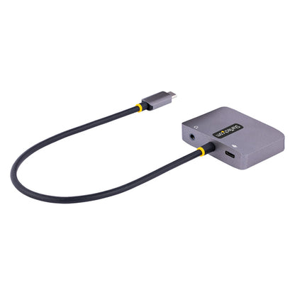 StarTech.com USB C Video Adapter, USB C to HDMI VGA Multiport Adapter, 3.5mm Audio, 4K 60Hz HDR, 100W PD Pass-Through, Thunderbolt 3/4 Compatible - USB C Display Travel Adapter