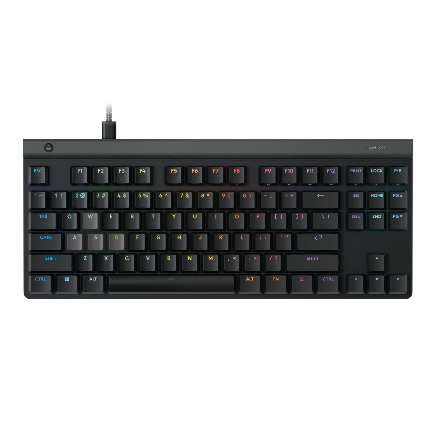 920-013855 G515 USB Type A Interface Rapid Cable Connectivity TKL Gaming Keyboard - Black
