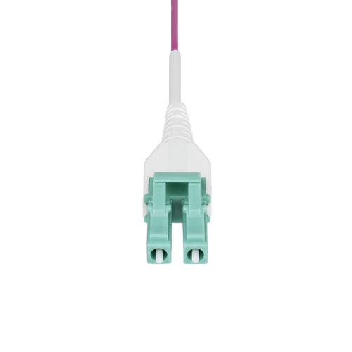 StarTech.com 50m (164ft) LC to LC (UPC) OM4 Multimode Fiber Optic Cable, Erika Violet, 50/125µm, 40G/100G, LOMMF/VCSEL, Uniboot Fiber Jumper Cord, OFNR Riser Rated