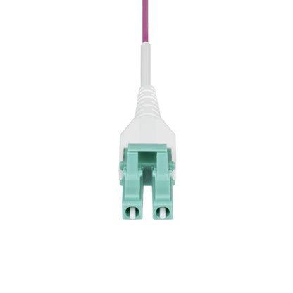 StarTech.com 50m (164ft) LC to LC (UPC) OM4 Multimode Fiber Optic Cable, Erika Violet, 50/125µm, 40G/100G, LOMMF/VCSEL, Uniboot Fiber Jumper Cord, OFNR Riser Rated