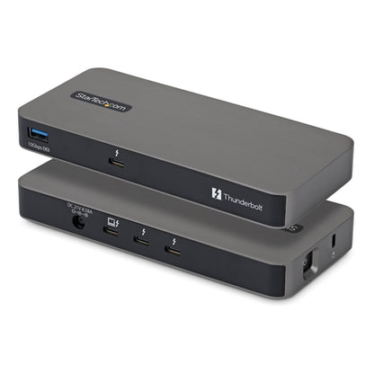 StarTech.com 4-Port Thunderbolt™ 5 Hub with Thunderbolt™ Share KVM, 80/120Gbps, 8K 60Hz or 4K 144Hz, 140W PD, USB-A 10Gbps, TB4 & USB4, MacBook M5 Pro M5 Max