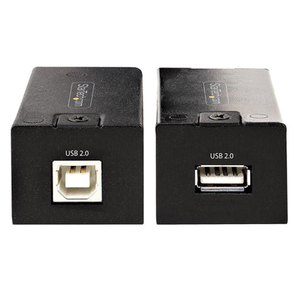 StarTech.com 150m (492ft) USB 2.0 Extender over Cat5e/Cat6 Ethernet Cable, Externally Powered USB Extender via RJ45/Network Cable, USB Over Ethernet Cable Extender/Adapter