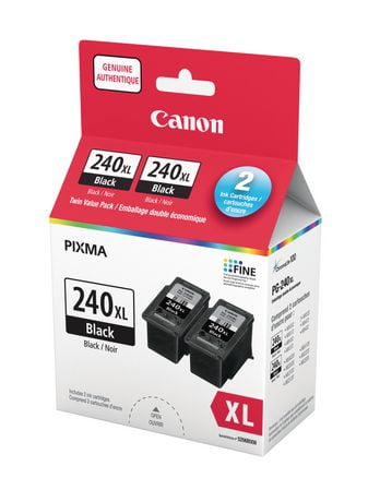 Genuine Pg-240xl Twin Black Ink Cartridge Pack Factory Sealed 5206b008