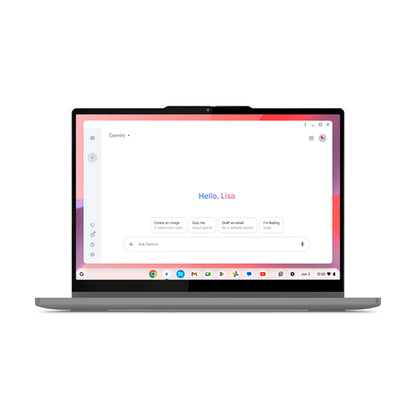 Lenovo Chrome 2in1 14IRU10 Intel Core 5 120U Chromebook 35.6 cm (14") Touchscreen WUXGA 8 GB LPDDR5-SDRAM 256 GB SSD Wi-Fi 6E (802.11ax) ChromeOS English Grey