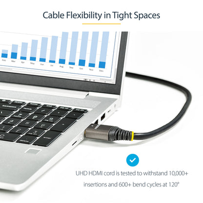 StarTech.com 16.4ft (5m) HDMI 2.1 Cable 8K - Certified Ultra High Speed HDMI Cable 48Gbps - 8K 60Hz/4K 120Hz HDR10+ eARC - Ultra HD 8K HDMI Cable - Monitor/TV/Display - Flexible TPE Jacket