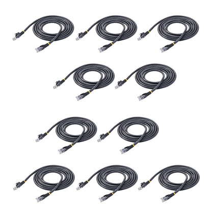 StarTech.com 6 ft. CAT6 Ethernet cable - 10 Pack - ETL Verified - Black CAT6 Patch Cord - Snagless RJ45 Connectors - 24 AWG Copper Wire – UTP Ethernet Cable