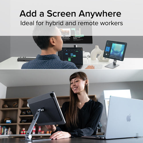 Plugable Technologies Magnetic Tablet Holder for MagSafe iPad Pro 12.9 Stand Portable Foldable 360° Rotating Stand (AMS-STAND13)