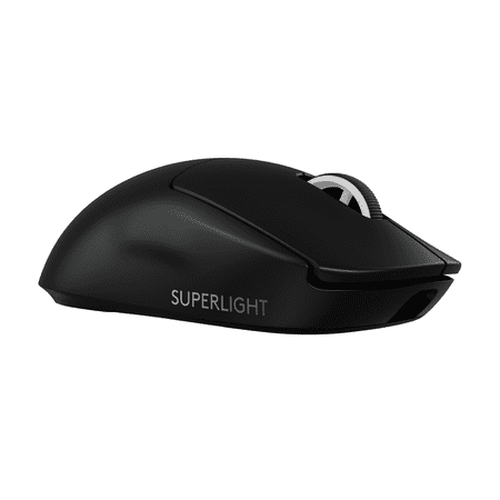 Logitech G Pro X Superlight 2 Lightspeed Wireless Gaming Mouse - Black: Lightweight, Bluetooth, Built-In Rechargeable Battery, USB Connection