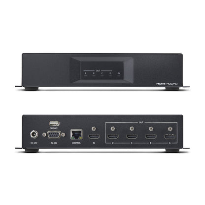 StarTech.com 2x2 HDMI Video Wall Controller - 4K 60Hz HDMI 2.0 Video Input to 4x 1080p Output - Video Wall Processor for Multi Screen Display - Video Wall Splitter - RS232/Ethernet Control