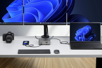 StarTech.com Thunderbolt 5/4 & USB4 Universal Dock, Multi-Display, Up to 8K 60Hz, 140W Charging, 30W PD Phone Charging, USB 10G, 2.5G LAN, 180W Adapter Included