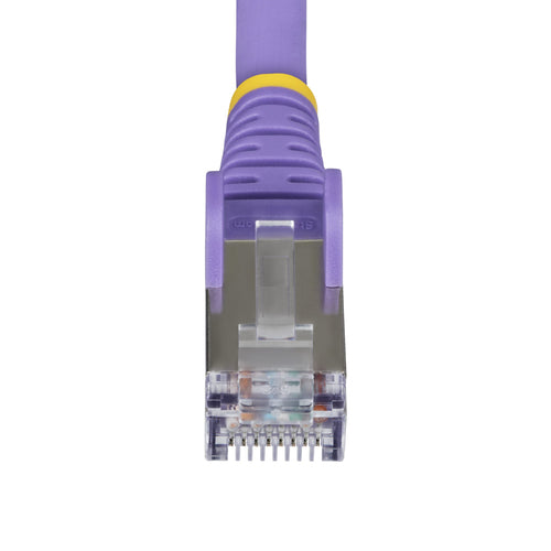 StarTech.com 3ft Purple CAT6a Ethernet Cable, Snagless RJ45, 10GbE, 100W PoE++, S/FTP, LSZH, 27AWG Pure Bare Copper Wire, 500MHz, Shielded Network Patch Cord w/Strain Reliefs, Individually Tested/ETL Verified