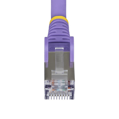 StarTech.com 3ft Purple CAT6a Ethernet Cable, Snagless RJ45, 10GbE, 100W PoE++, S/FTP, LSZH, 27AWG Pure Bare Copper Wire, 500MHz, Shielded Network Patch Cord w/Strain Reliefs, Individually Tested/ETL Verified