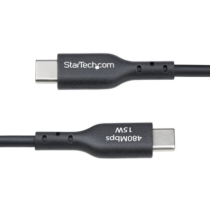 StarTech.com 3ft (91cm) USB-A to USB-C Charging Cable, Charge & Sync, 3A, USB 2.0, TPE Jacket - Black USB Charging Cord