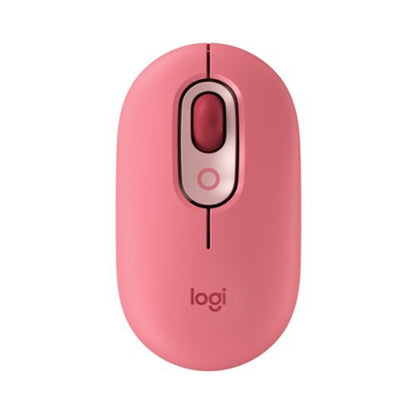Logitech POP Mouse  Wireless Mouse with Customizable Emojis  SilentTouch Technology  Precision/Speed Scroll  Bluetooth  Heartbreaker