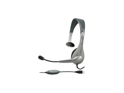 Cyber Acoustics AC-840 USB Mono Headset Internet Communication & Boom Mic AC840