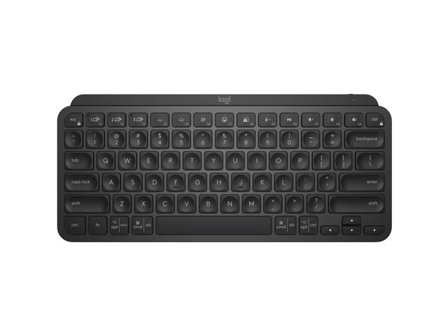 Logitech MX Keys Mini Minimalist Wireless Illuminated Keyboard  Compact  Bluetooth  Backlit  USB-C  Metal Build  Black