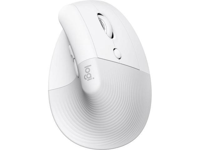 Logitech - Lift for Mac Bluetooth Optical Ergonomic Mouse with 4 Customizable Buttons - Wireless - Off-White