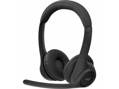 Logitech Zone 300 Bluetooth Wireless Headset - Black: Hands-Free, Multi-Pairing, USB-C