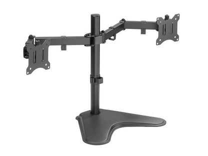 Amer Networks Dual Articulating Arm Monitor Stand  Black