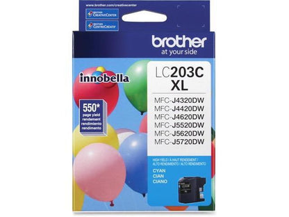 Brother LC203 Cyan Ink Cartridge High Yield (LC203CS) 1106360