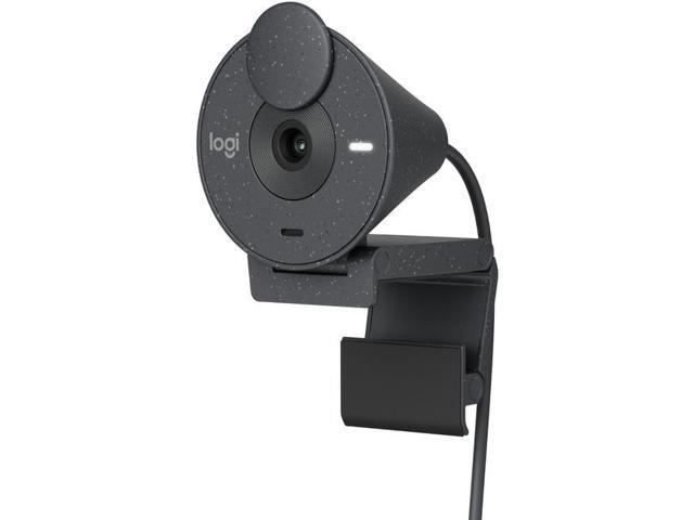 Logitech - Brio 300 1920x1080p USB-C Webcam with Privacy Shutter - Graphite
