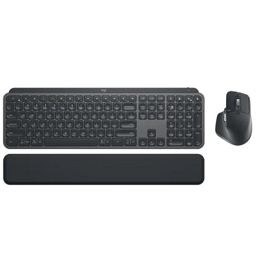 Logitech - MX Keys Combo for Business Full-size Wireless Keyboard and Mouse Bundle for Windows/Mac/Chrome/Linux - Graphite
