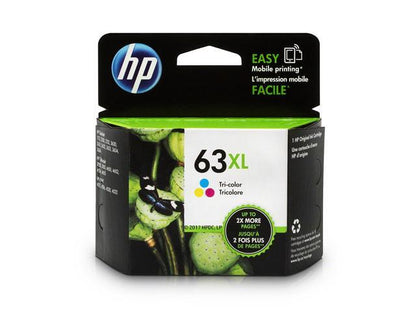 HP 63XL High Yield Tri-color Original Ink Cartridge  ~300 pages  F6U63AN#140