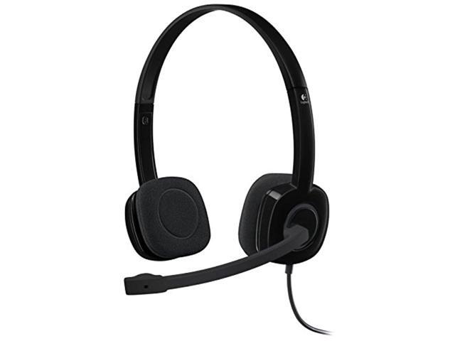 Logitech H151 Binaural Over-the-Head Stereo Headset  Black