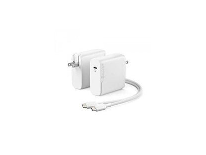 ALOGIC Rapid Power 1X100 GaN Charger - Power adapter - 100 Watt - 5 A - PD 3.0 (USB-C) - on cable: USB-C - white - United States