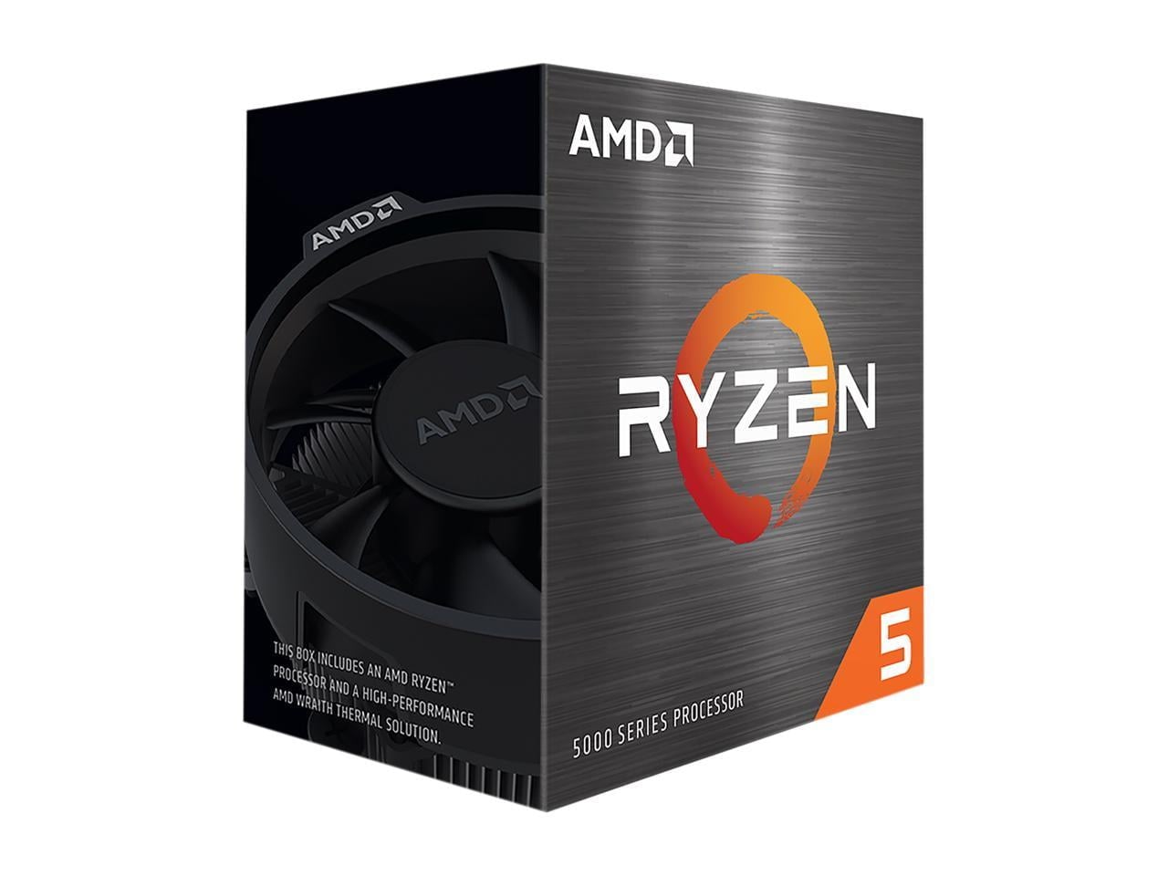 AMD - Ryzen 5 5500 3.6 GHz Six-Core AM4 Processor - Black