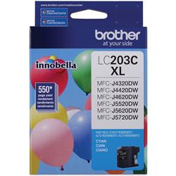 Brother LC203 Cyan Ink Cartridge High Yield (LC203CS) 1106360