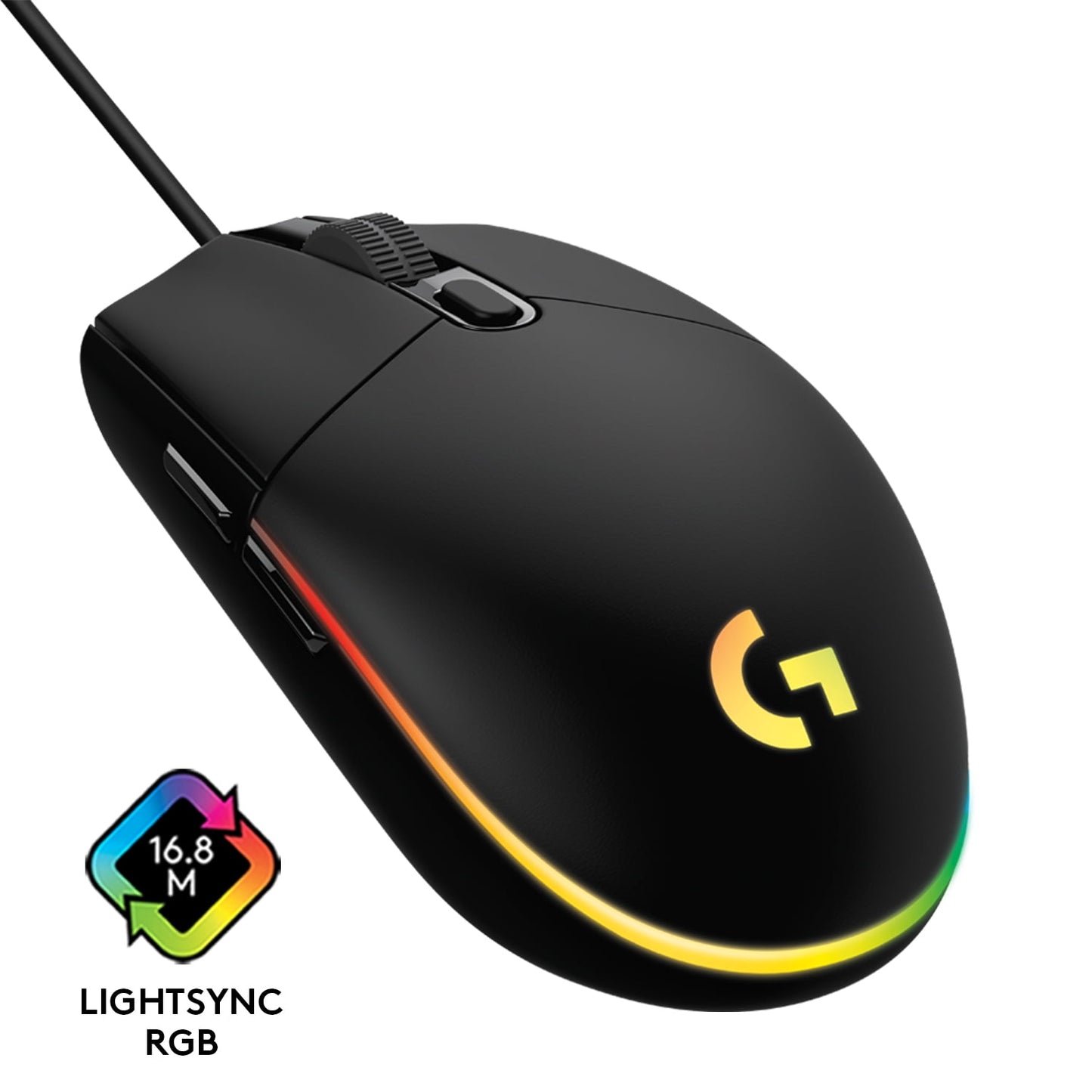 Logitech G203 LIGHTSYNC Gaming Mouse  8 000 DPI  Black