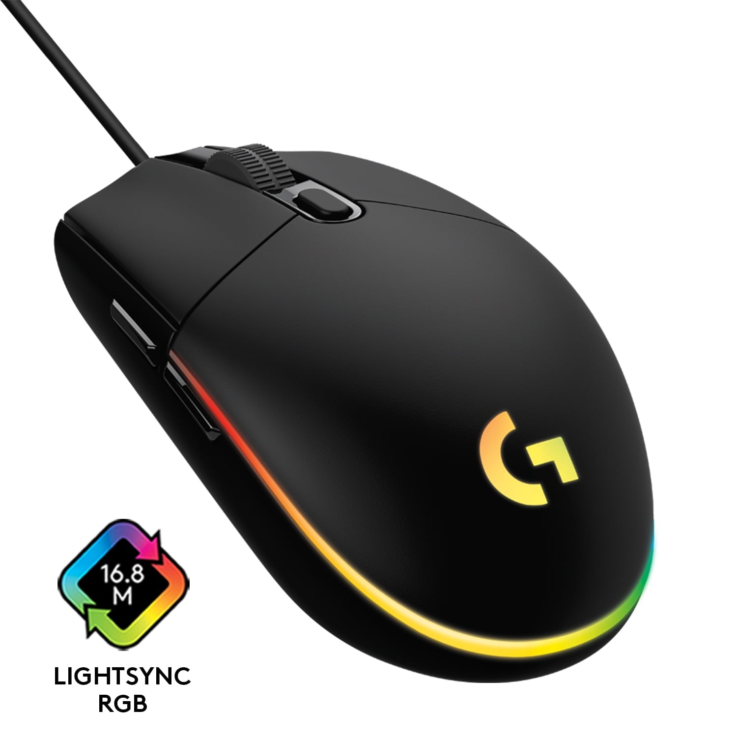Logitech G203 LIGHTSYNC Gaming Mouse  8 000 DPI  Black
