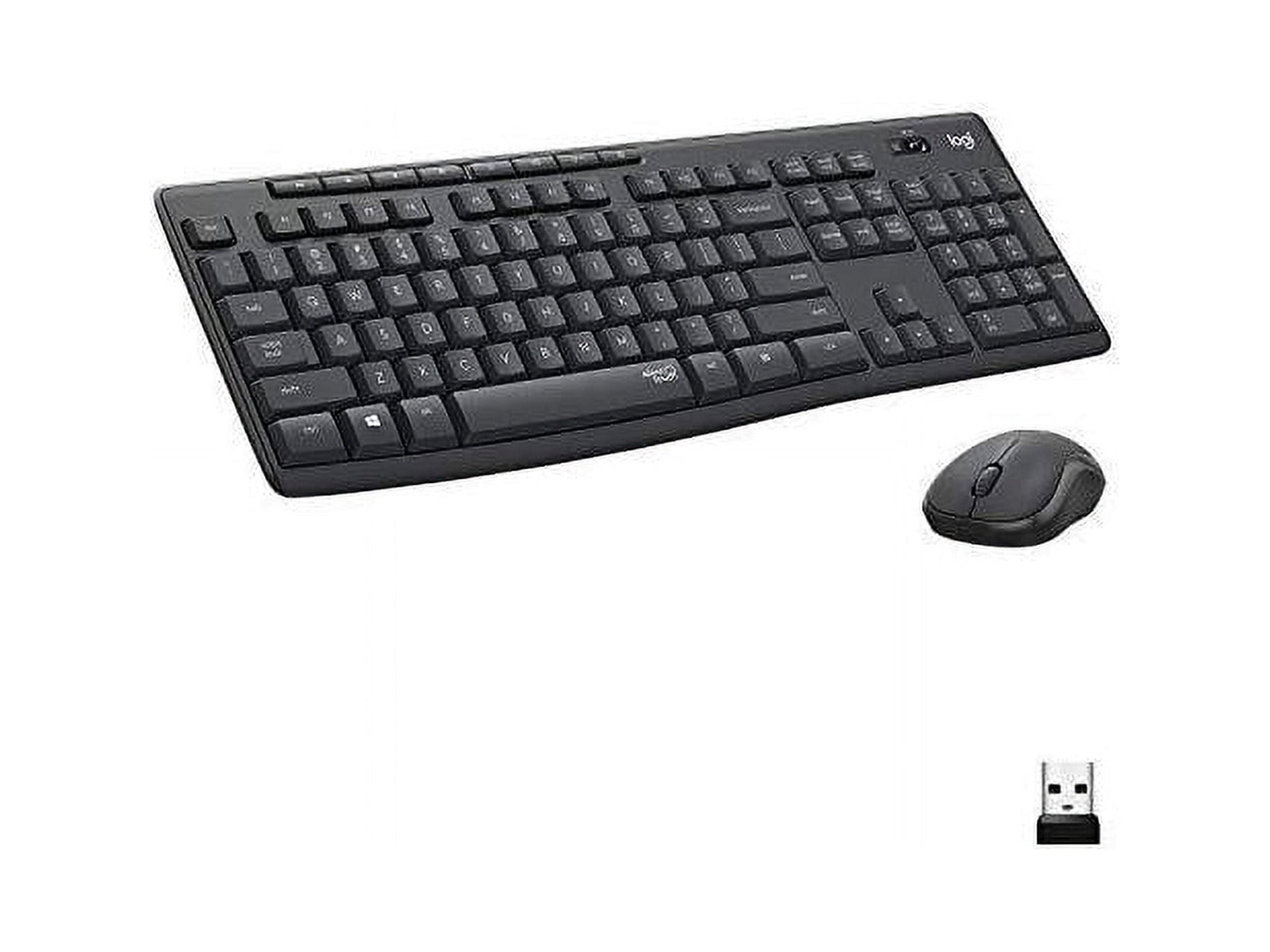 Logitech MK295 Wireless Mouse & Keyboard Combo with SilentTouch Technology  Full Numpad  Graphite