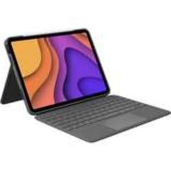 Logitech - Folio Touch Keyboard Folio for iPad Air 11" (M2), iPad Air 10.9" (5th & 4th Generation) with Precision Trackpad - Graphite
