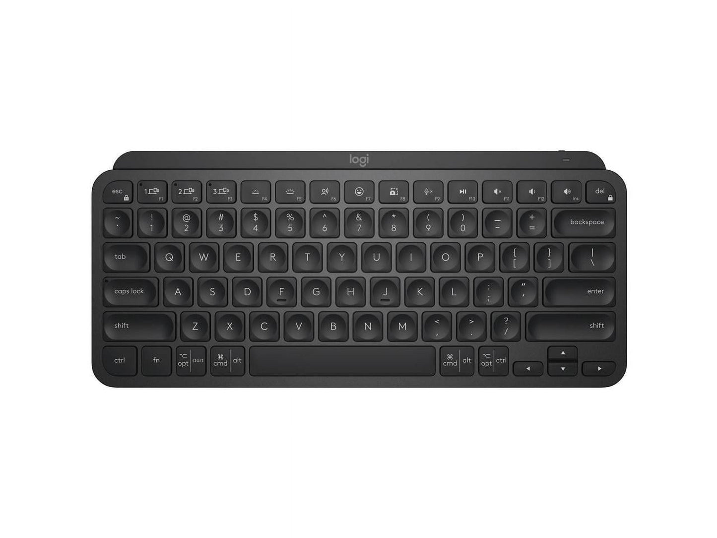 Logitech MX Keys Mini Minimalist Wireless Illuminated Keyboard  Compact  Bluetooth  Backlit  USB-C  Metal Build  Black