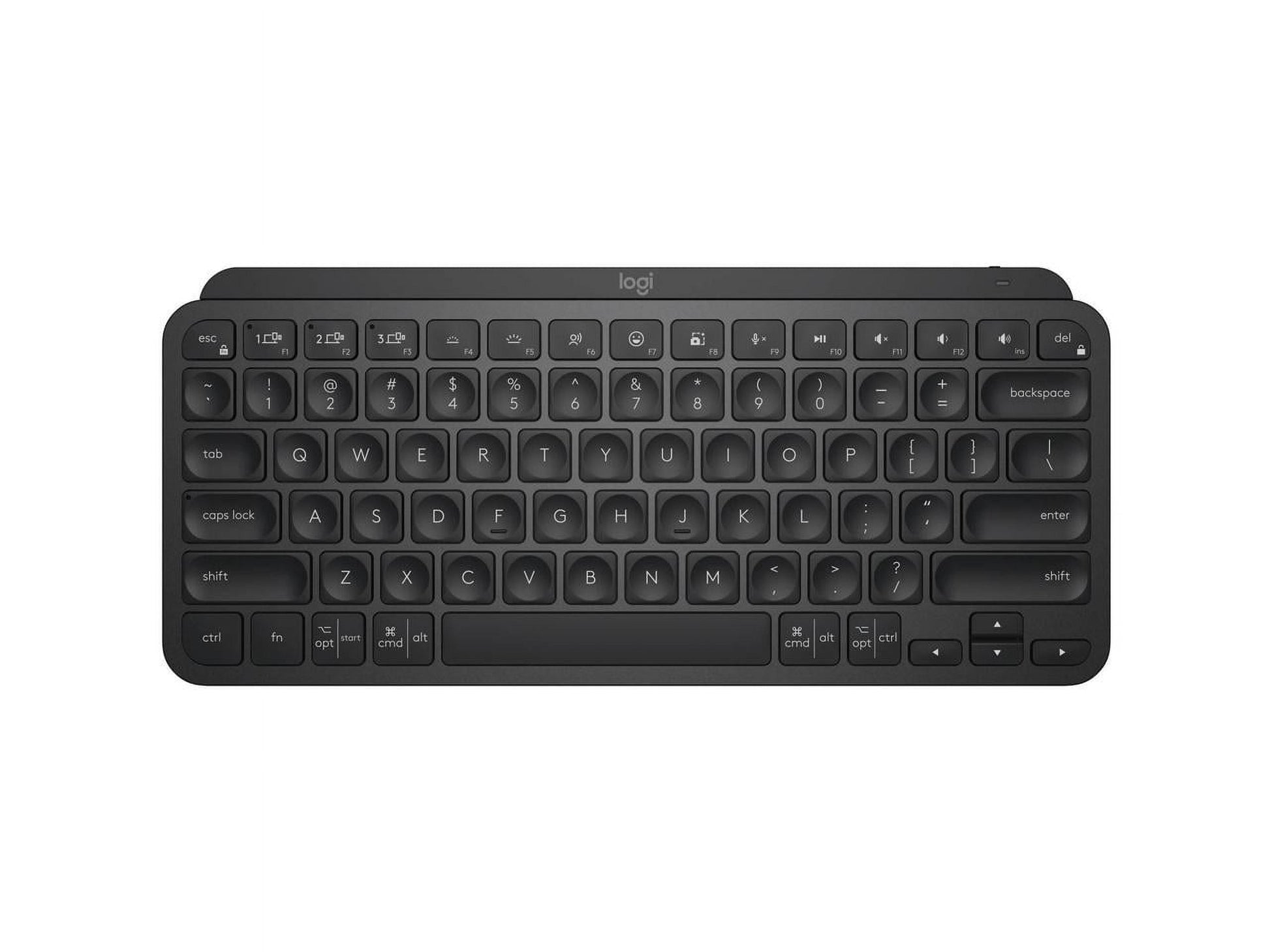 Logitech MX Keys Mini Minimalist Wireless Illuminated Keyboard  Compact  Bluetooth  Backlit  USB-C  Metal Build  Black