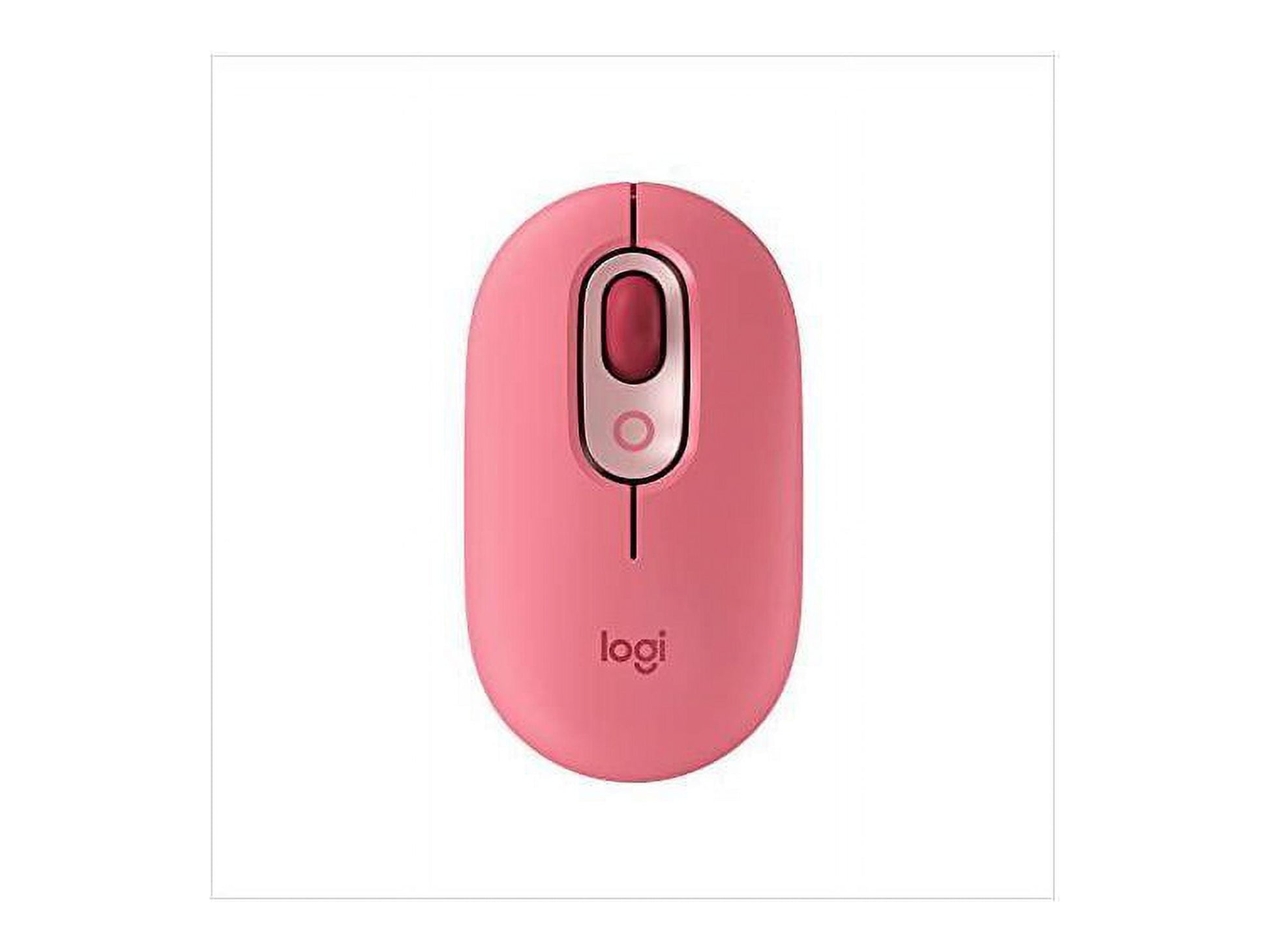 Logitech POP Mouse  Wireless Mouse with Customizable Emojis  SilentTouch Technology  Precision/Speed Scroll  Bluetooth  Heartbreaker