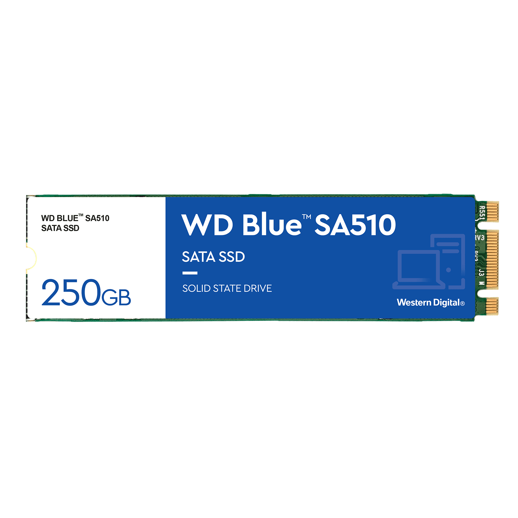 Western Digital 250GB WD Blue SA510 SATA SSD  Internal M.2 2280 Solid State Drive - WDS250G3B0B-00AXS0