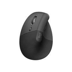 Logitech Lift Left Vertical Ergonomic Mouse  Left-Handed  Wireless  Bluetooth or Logi Bolt USB  Quiet clicks  4 Buttons  Compatible with Windows/macOS/iPadOS  Laptop  PC  Graphite
