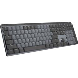 Logitech MX Mechanical Wireless Illuminated Performance Keyboard  Clicky Switches  Backlit Keys  Bluetooth  USB-C  macOS  Windows  Linux  iOS  Android  Metal  Graphite