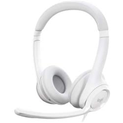 Logitech - H390 Wired USB On-Ear Stereo Headphones - Off-White