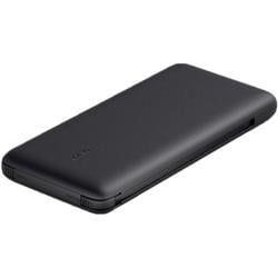 Belkin Power Bank  BoostCharge Plus 10k mAh Portable Charger w/Integrated Lightning Cable & USB-C Cable - iPhone Charger - Battery Pack for iPhone 16 Pro Max  iPhone 16  iPhone 15  iPhone 14 - Black