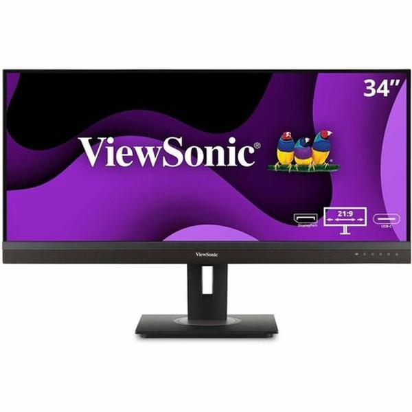 ViewSonic - VG3456A 34" IPS LCD UltraWide QHD Monitor (HDMI, DP, USB-C) - Black