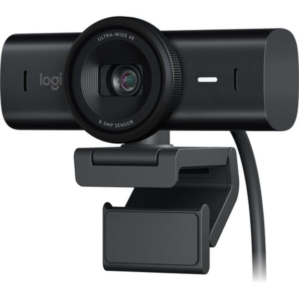Logitech - MX Brio Ultra HD 4K Video Conference, Gaming and Streaming Webcam - Black