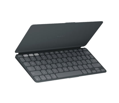 Logitech - Keys-To-Go 2 Slim Portable Bluetooth Keyboard for iPad, iPhone, Mac, and Apple TV With Built-in Cover - Graphite
